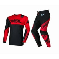 O'Neal 2026 Element Racewear Black/Red Offroad Motocross Jersey Pant Combo (Small, W28)