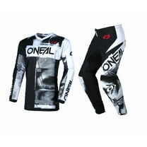 O'Neal 2026 Element Roller Black/White Offroad Motocross Jersey Pant Combo (Small, W28)