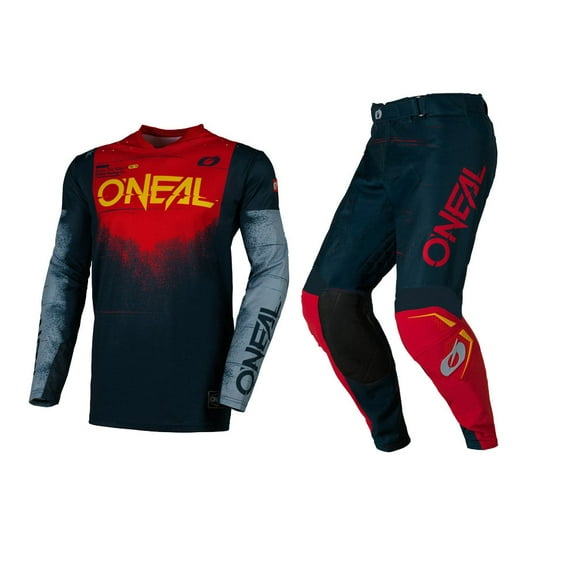 O'Neal 2026 Hardwear Swipe Blue/Red Offroad Motocross Jersey Pant Combo (Small, W28)