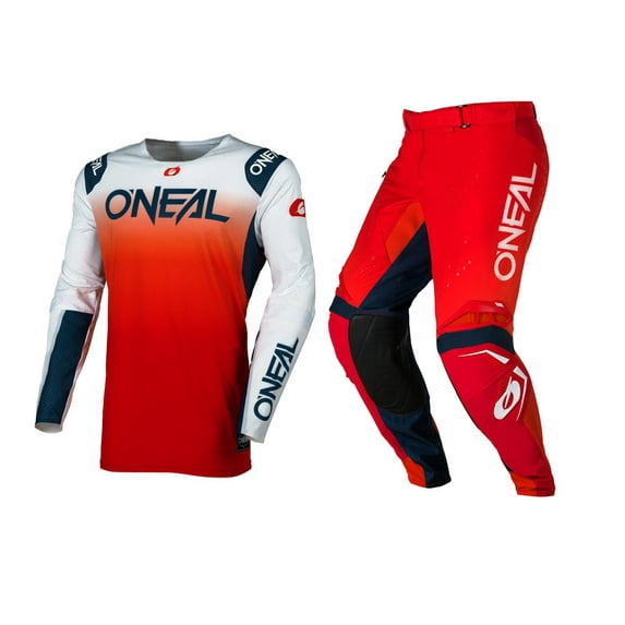 O'Neal 2026 Prodigy 55 Orange/White Offroad Motocross Jersey Pant Combo (Medium, W28)