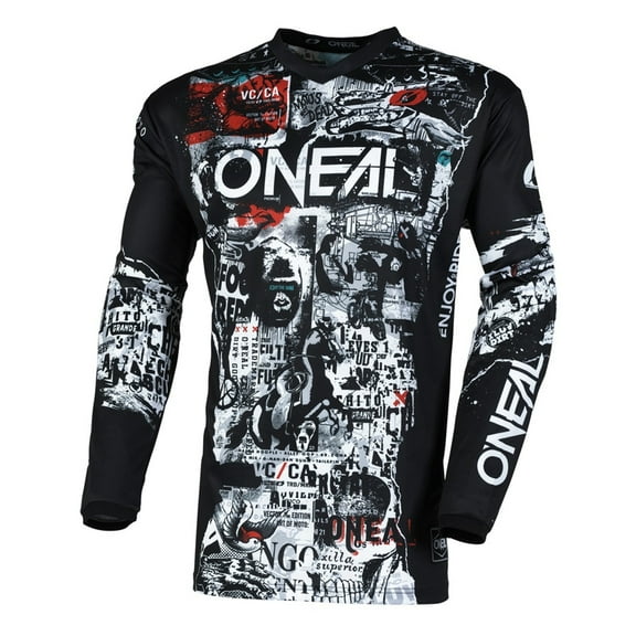 O'Neal Element Attack Jersey Black/White Small