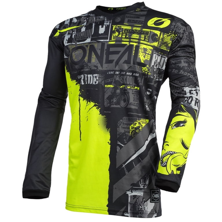 ONEAL バイクウェアセット 黒/黄 O'Neal Element Ride Mens MX Offroad Jersey Black/Neon Yellow XL