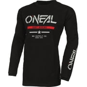 ONeal Element Squadron Cotton Mens MX Offroad Jersey Black/Gray SM