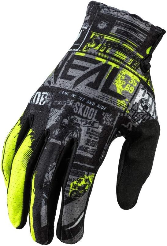 O'Neal Matrix Adult Glove Ride, Black/Neon Yellow, S
