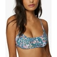 thumbnail image 1 of O'Neil Juniors' Eliza Ditsy Floral Printed Bikini Top Slate Multi XL, 1 of 3
