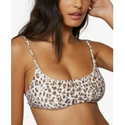 DATAMAX-O'NEIL O'Neil Juniors' Leo Surfside Animal-Print Bikini Top Leopard Multi L