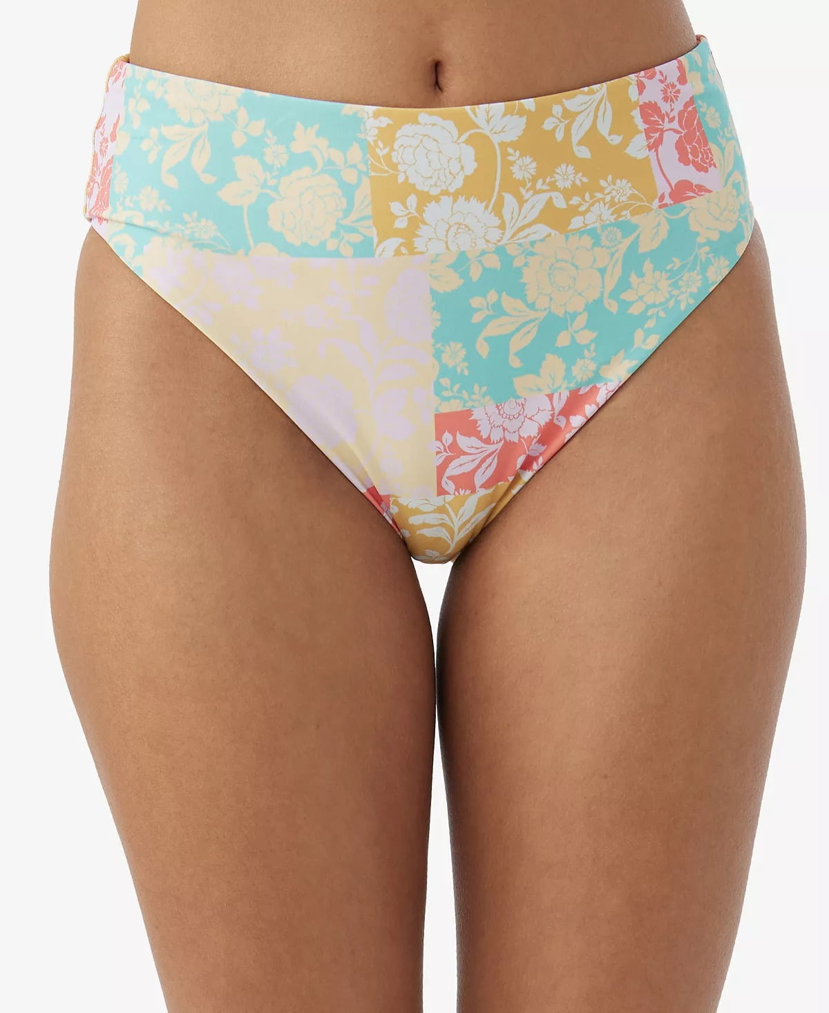 O'Neil MULTI Juniors' Olivia Tulum High-Waist Cheeky Bikini Bottom, US Medium