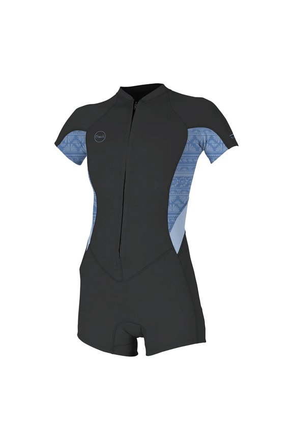 2/1mm Bahia Women's Front Zip Short Sleeve Springsuit Wetsuit