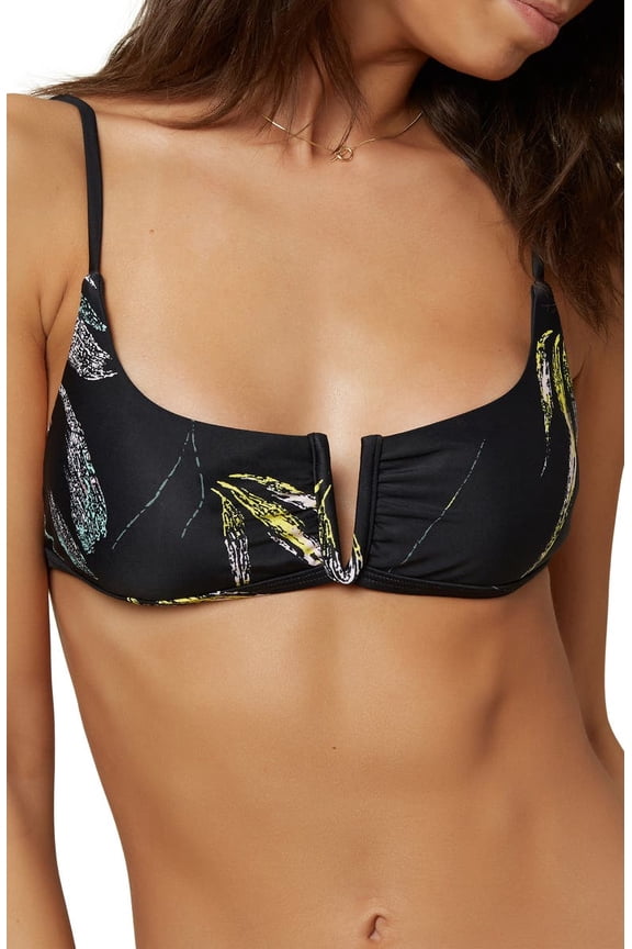 BLACK Monsoon V Wire Bralette Swim Top, US X-Small