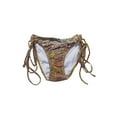 thumbnail image 1 of O'Neill Brown Multi Cozmo Tie Side Bikini Bottom S, 1 of 2