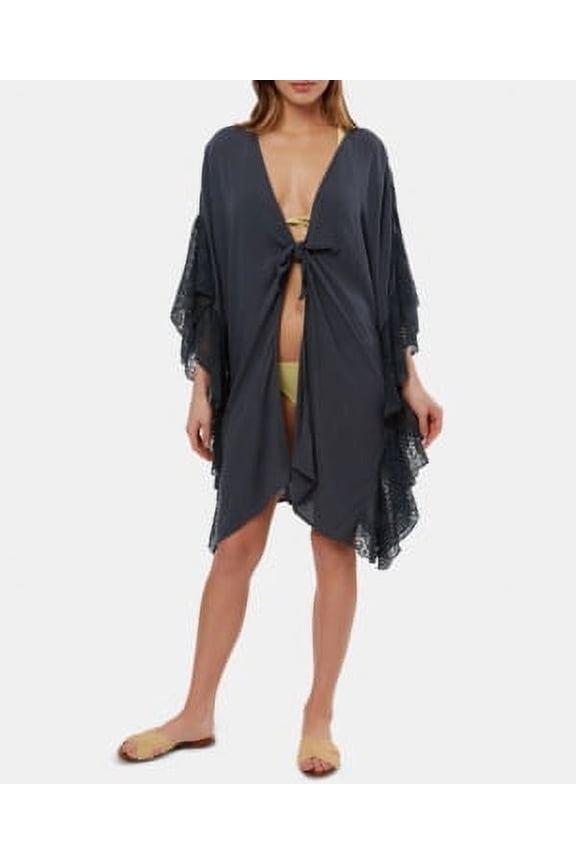 Women's Kimono Swim Top Cover-Up Dark Blue XS/S New