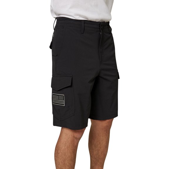 O'Neill GI Jack traveler 5 Hybrid Boardshorts 31 Black solid (Assault Forward Tactical Flag)