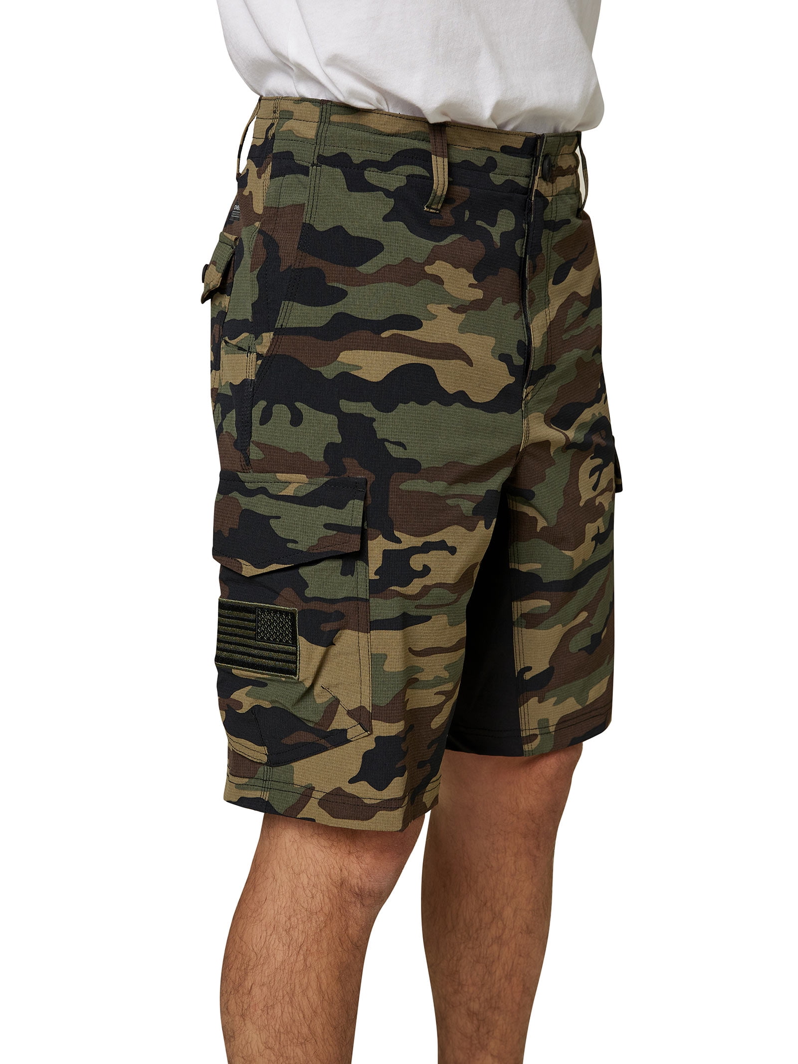 O'Neill GI Jack traveler 5 Hybrid Boardshorts 34 Green camo (Assault Forward Tactical Flag