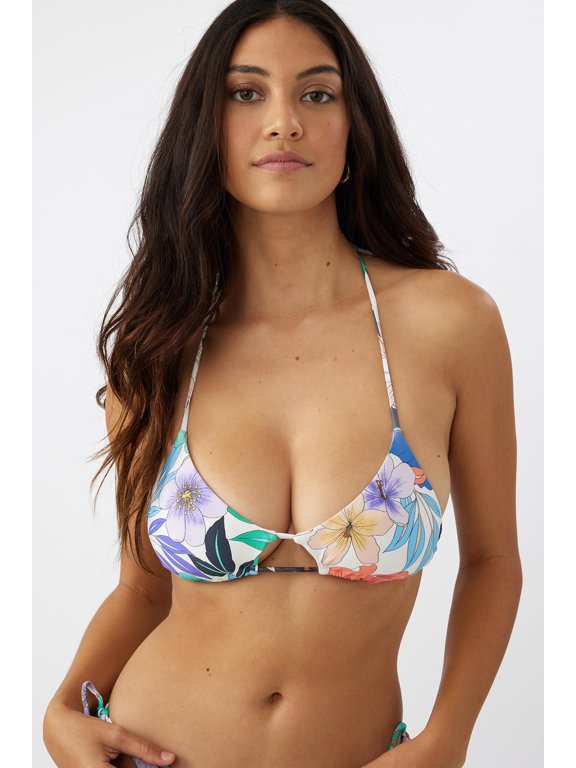 MULTI Abbie Floral Madrid Bikini Swim Top, US X-Small