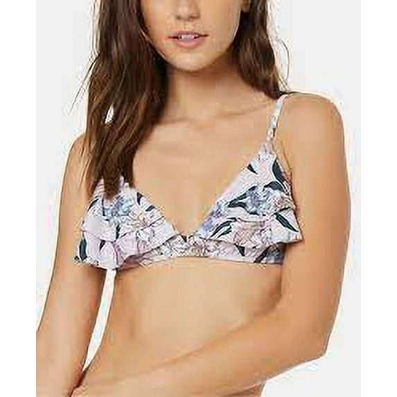 O'Neill MULTICOLORED Darlene Ruffle Triangle Bikini Swim Top, US X-Large