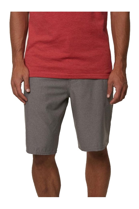 Men's 21 Inch Outseam Hybrid Stretch Walk Short, Heather Grey, 36