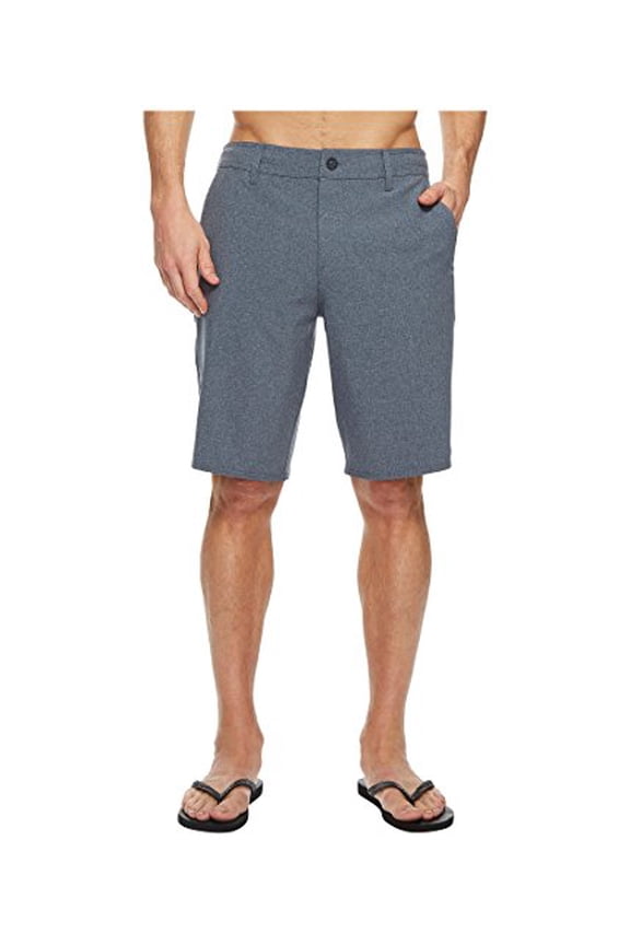 Men's 21 Inch Outseam Hybrid Stretch Walk Short, Heather Navy, 34