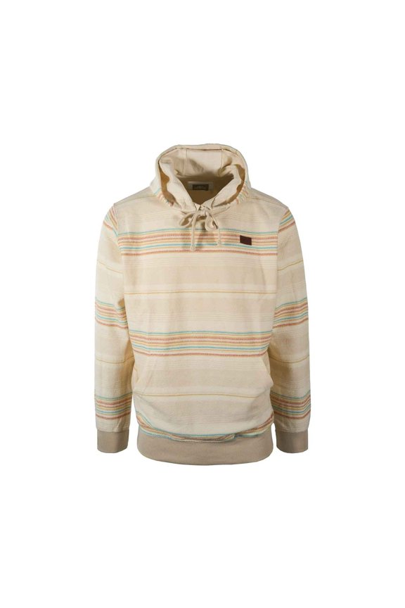 Men's Bavaro Stripe Pullover Yarn Dye French Terry Hoodie