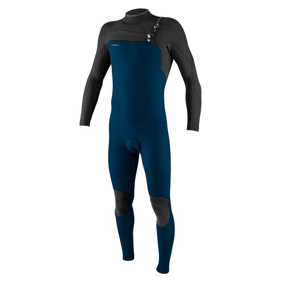 O'Neill Men's Hyperfreak 4/3mm Chest Zip Full Wetsuit M-Tall Abyss/black (5344)