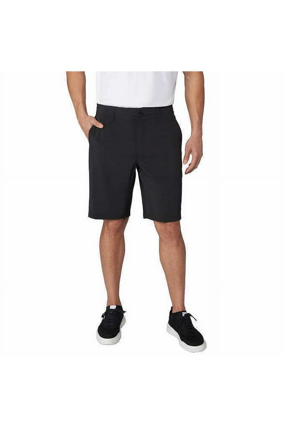 Men's Quick Dry Striped Hybrid Crossover Shorts, Black 38