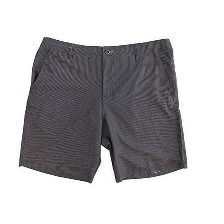 O'Neill Men's Riley Hybrid Black Striped Boardshort (30, Black Stripe)
