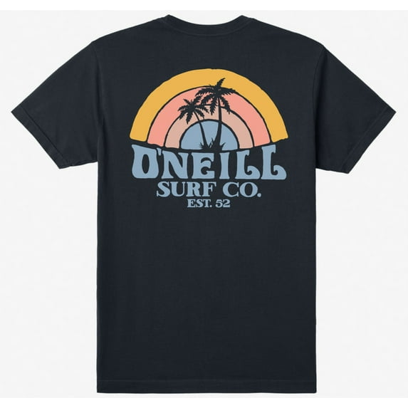 O'Neill Men's T-Shirt Shaved Ice Short Sleeve Crewneck Tee (Small, Dark Charcoal)