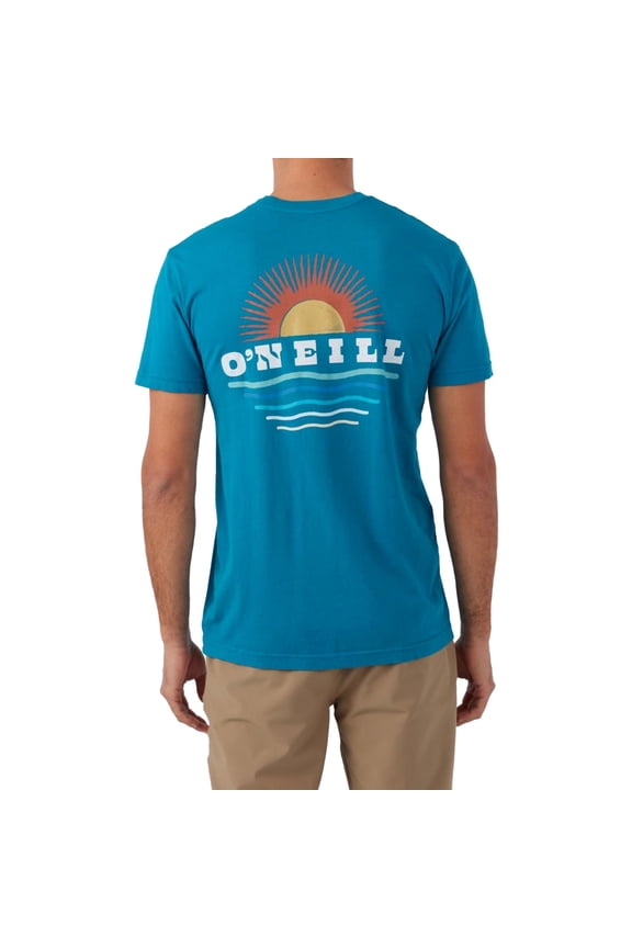 Mens Above & Below Graphic T-Shirt, Blue, Small