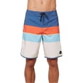 thumbnail image 1 of O'Neill Mens Four Square Stretch Above the knee Stripe Swim Trunks, 1 of 4