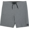 thumbnail image 1 of O'Neill Mens Hyperfreak Heat Solid 19 inch boardshorts Grey Heather 30, 1 of 1