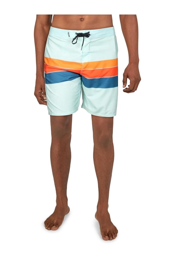 Mens Hyperfreak Heist Line Striped Board Shorts Swim Trunks