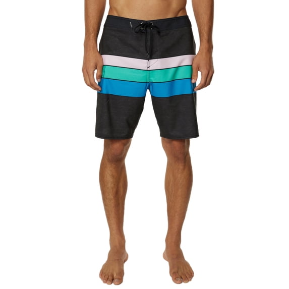 O'Neill Mens Hyperfreak Heist Line boardshorts Black marine pacific 28
