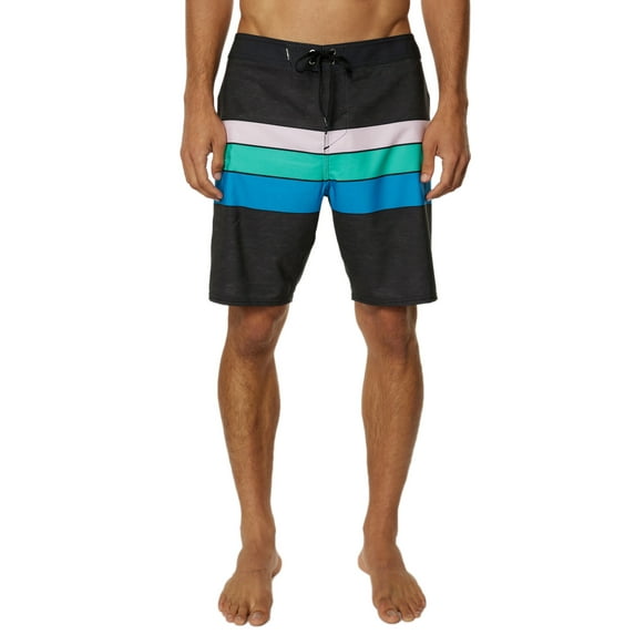 O'Neill Mens Hyperfreak Heist Line boardshorts Black marine pacific 36