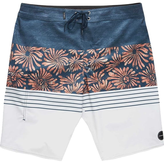 O'Neill Mens Hyperfreak Heist Print boardshorts Navy 38