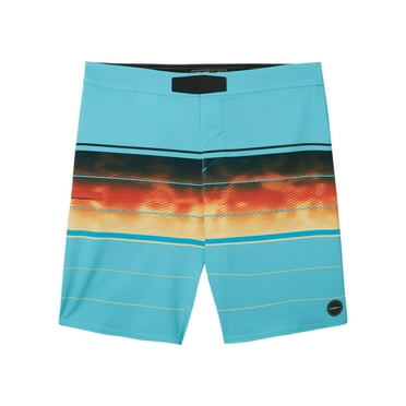 O'Neill Mens Hyperfreak Hydro Wanderer boardshorts Cyan 30