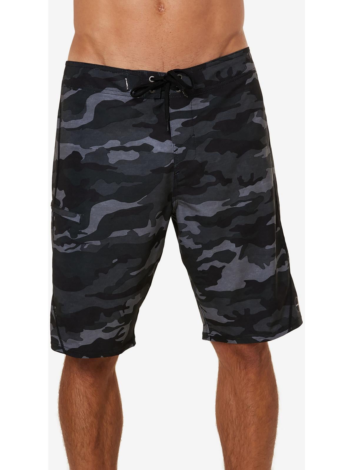 O Neill Mens Hyperfreak S Seam Camo Below The Knee Swim Trunks Walmart