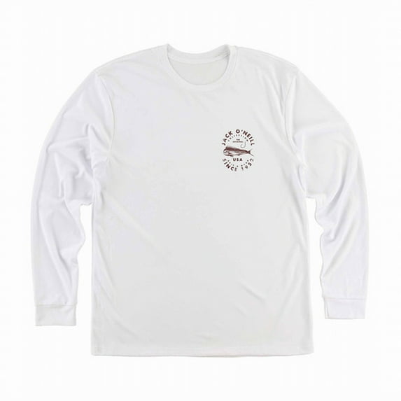O'Neill Mens Small Bait & Hook Graphic Tee T-Shirt White S