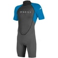 thumbnail image 1 of O'Neill Reactor 2 kids shorty wetsuit 4 Graphite/brite blue (5045IS), 1 of 5