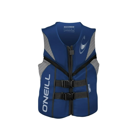 O'Neill Reactor USCG Wakeboarding & Waterskiing Life Vest, Size Large, Blue