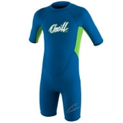 O'Neill Reactor toddler shorty wetsuit Youth 3 Ocean/dayglo (5127B)