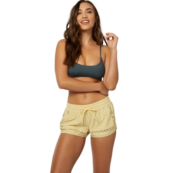 O'Neill Renewal stretch 2 inch boardshorts with elastic waist XL Straw