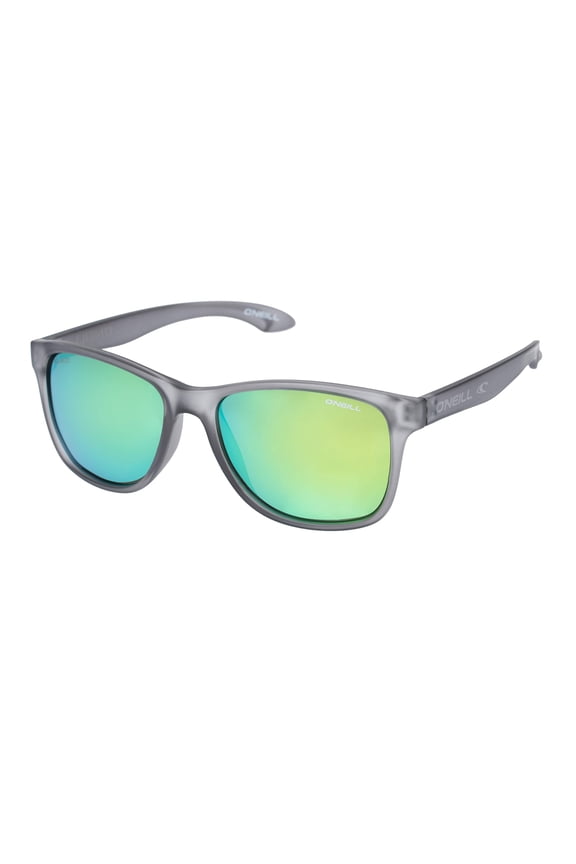 Square Frame Polarized Sunglasses, Matte Grey, 55 mm