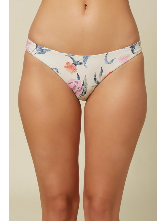 VANILLA Batik Floral Classic Bikini Swim Bottom, US Large