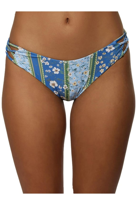 Womens Floral Cut-Out Swim Bottom Separates