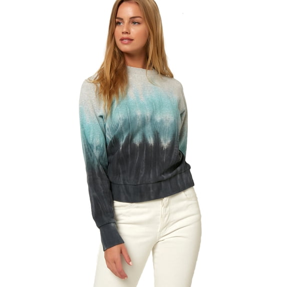 O'Neill Womens Mavericks Dipdye Pullover Fleece Multicolored S
