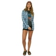 thumbnail image 1 of O'Neill Womens Zuma Superfleece Caribbean blue plaid M, 1 of 4