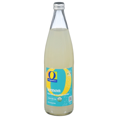 O O Organic Lemon Italian Soda USDA Organic 25.4 fl oz