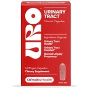 URO Urinary Tract Health Vitamin Capsules with Cranberry and D-Mannose, 60 Count