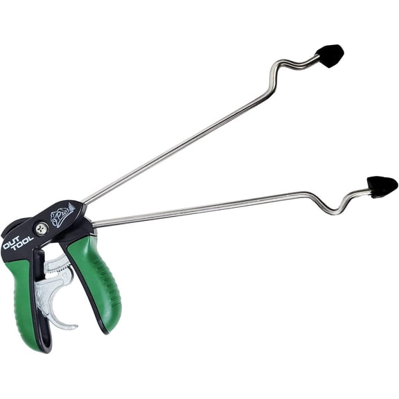 OPros Ratcheting Fish Jaw Spreader Safe Hook Removal Tool for Anglers Stainless Steel Corrosion Resistant Non Slip Handles Protects Fish Quick Release Catch and Release Fishing Gear