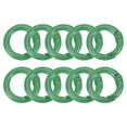 thumbnail image 1 of O Ring Clip, 10Pcs 20mm - Zinc Alloy Colorful Spring O Rings, Round Gate Clip Snap Clasp Hooks Trigger Buckles for Bag Purse Handbag Keychains DIY Accessory (Green), 1 of 7