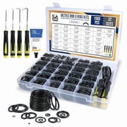 O Ring Kit - 1560 Pcs 32 Size - Nitrile Rubber O Rings Assortment Kit + 4 Hook Set & Grease Tube   for Automotive, Plumbing, Pressure Washer, Air or Gas Sealing Connections O Rings 1560 Pcs